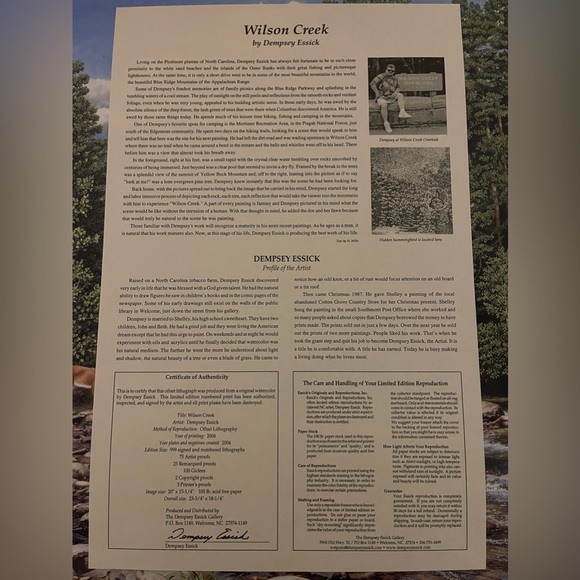 Unframed drawing print by Dempsey Essick - Picture 4 of 4